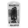 Real Rock Double Gode Two In One 15.5 x 6.5cm Noir